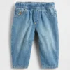 Dětské džíny typu „barrel jeans“ s elastickým pasem