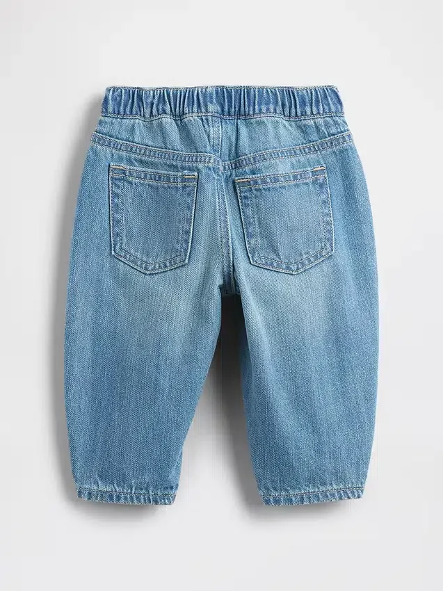 Dětské džíny typu „barrel jeans“ s elastickým pasem