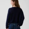 Dětský háčkovaný oversized svetr v americkém stylu