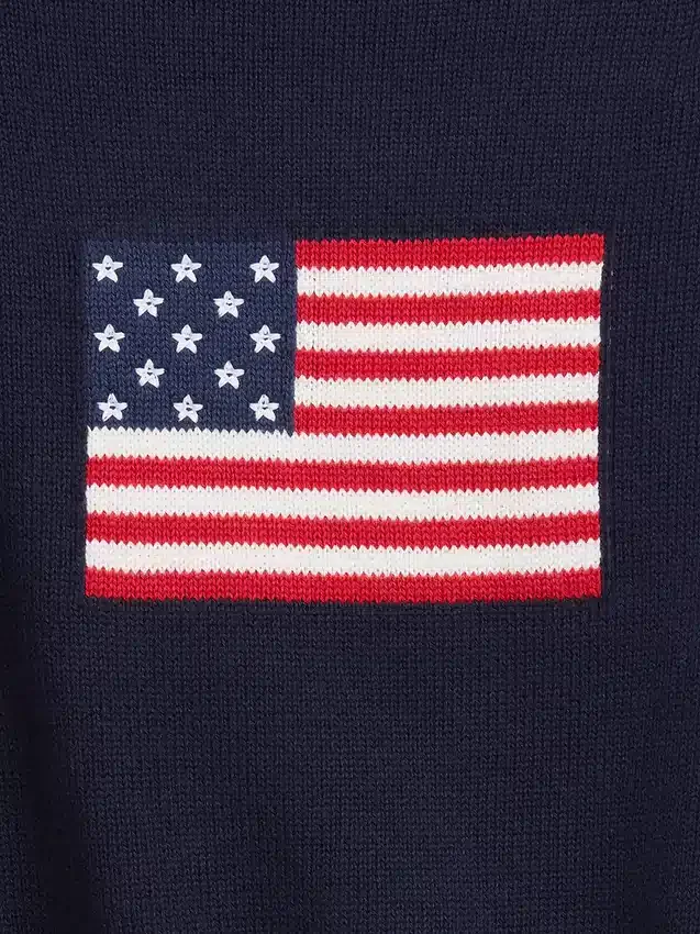 Dětský háčkovaný oversized svetr v americkém stylu