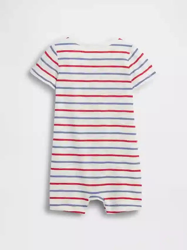 Dětský jednodílný overal Baby First Favorites Henley Shorty