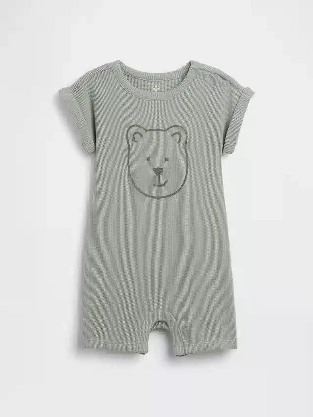Dětský jednodílný overal Brannan Bear s vaflovým vzorem