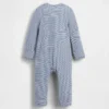 Dětský jednodílný overal s nožičkami Baby First Favorites Tinyrib Stripe