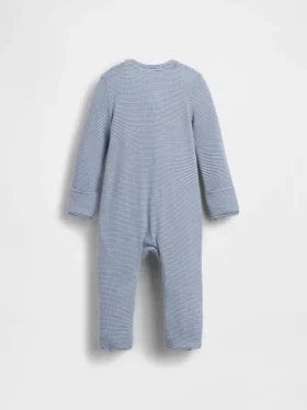 Dětský jednodílný overal s nožičkami Baby First Favorites Tinyrib Stripe