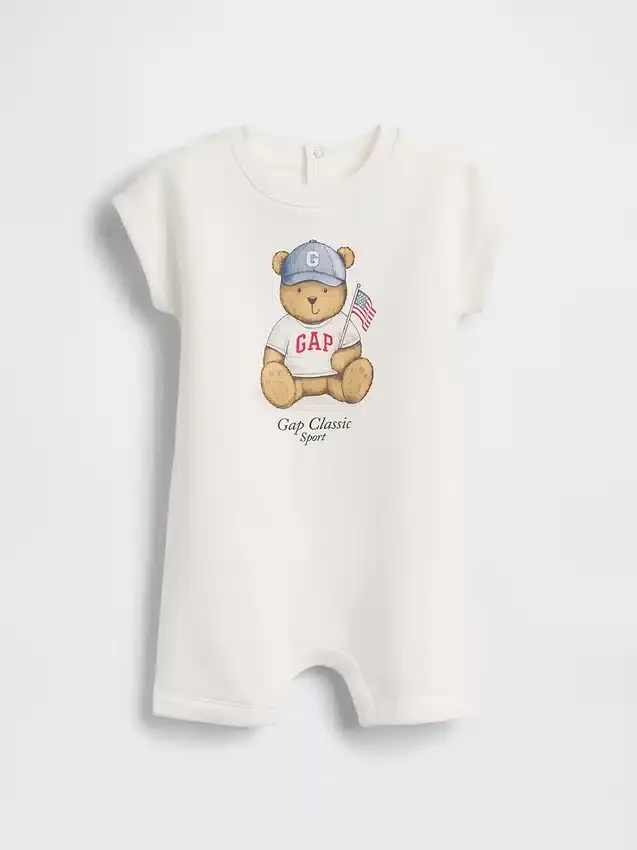 Dětský jednodílný overal Vintagesoft Brannan Bear Shorty
