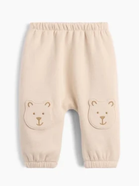 Dětské joggery Vintagesoft s nášivkami Brannan Bear na kolenou