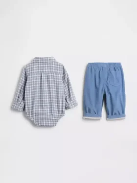 Dětský komplet z flanelu a manšestru