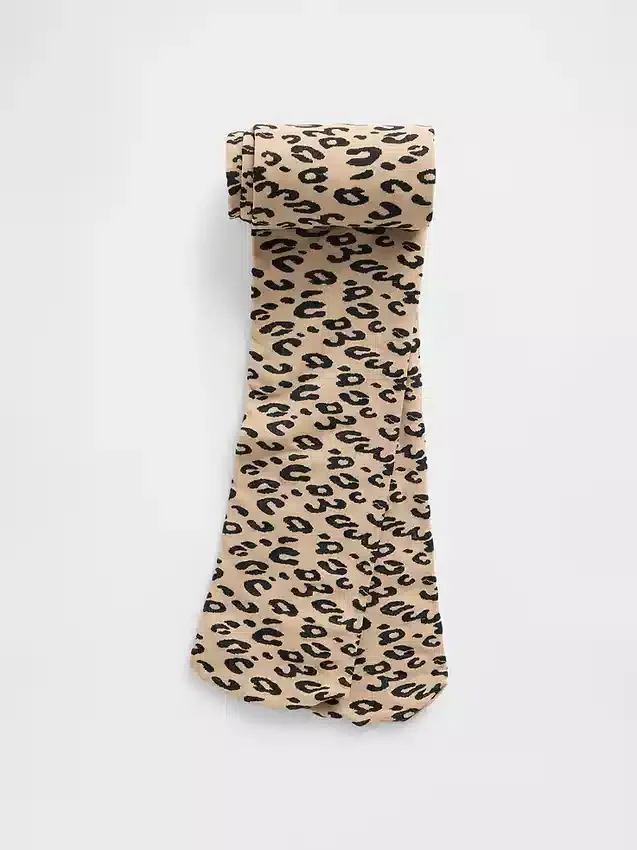 Dětské legíny s leopardím vzorem