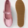 Dětské metalické espadrilky typu Mary Jane