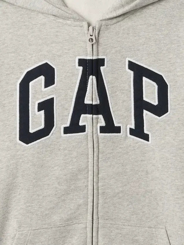 Dětská mikina s kapucí a zipem Vintagesoft Logo