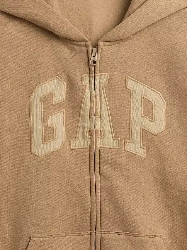 Dětská mikina s kapucí a zipem Vintagesoft Logo