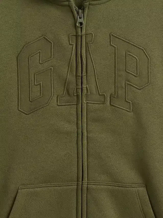 Dětská mikina s kapucí a zipem Vintagesoft Logo