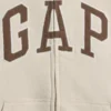 Dětská mikina s kapucí a zipem Vintagesoft Logo