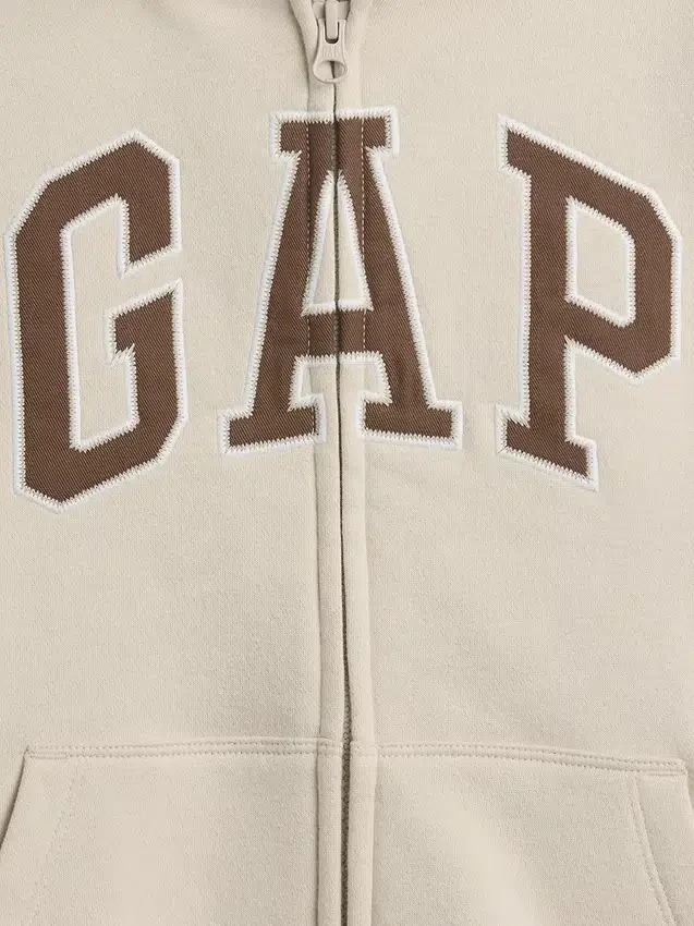 Dětská mikina s kapucí a zipem Vintagesoft Logo