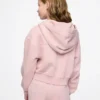 Dětská mikina s kapucí a zkráceným střihem Vintagesoft na zip