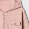 Dětská mikina s kapucí a zkráceným střihem Vintagesoft na zip