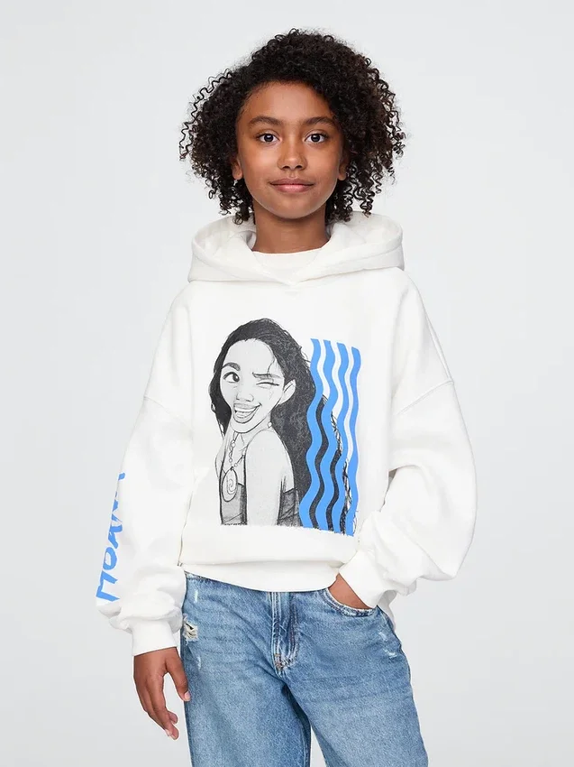 Dětská mikina s kapucí GAP × Disney Vintagesoft v oversized střihu