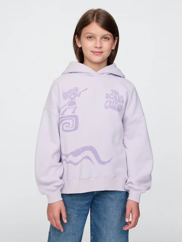 Dětská mikina s kapucí GAP × Disney Vintagesoft v oversized střihu