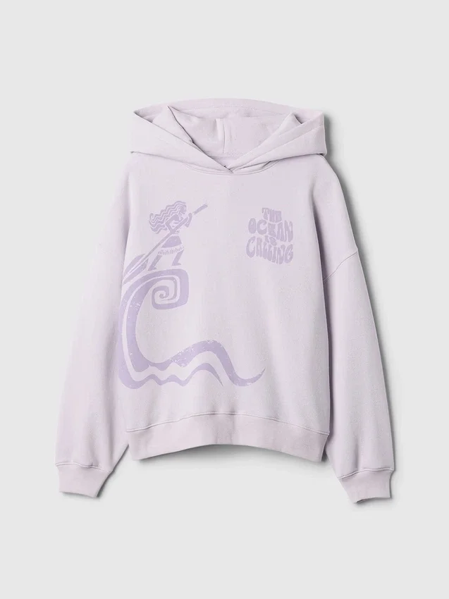 Dětská mikina s kapucí GAP × Disney Vintagesoft v oversized střihu