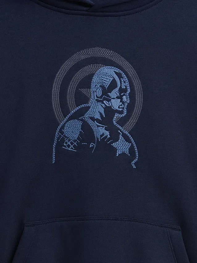 Dětská mikina s kapucí Marvel Vintagesoft s volným střihem