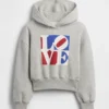 Dětská mikina s kapucí Robert Indiana Love