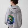 Dětská mikina s kapucí Super Mario Vintagesoft Relaxed