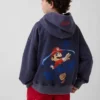 Dětská mikina s kapucí Super Mario Vintagesoft Relaxed
