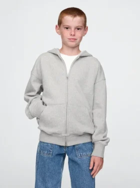 Dětská mikina s kapucí Vintagesoft na zip