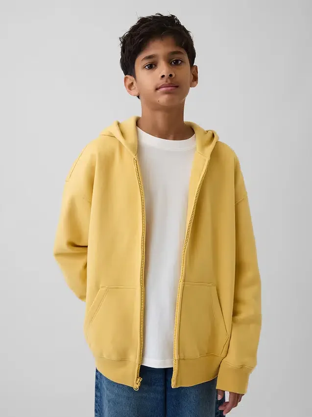 Dětská mikina s kapucí Vintagesoft na zip