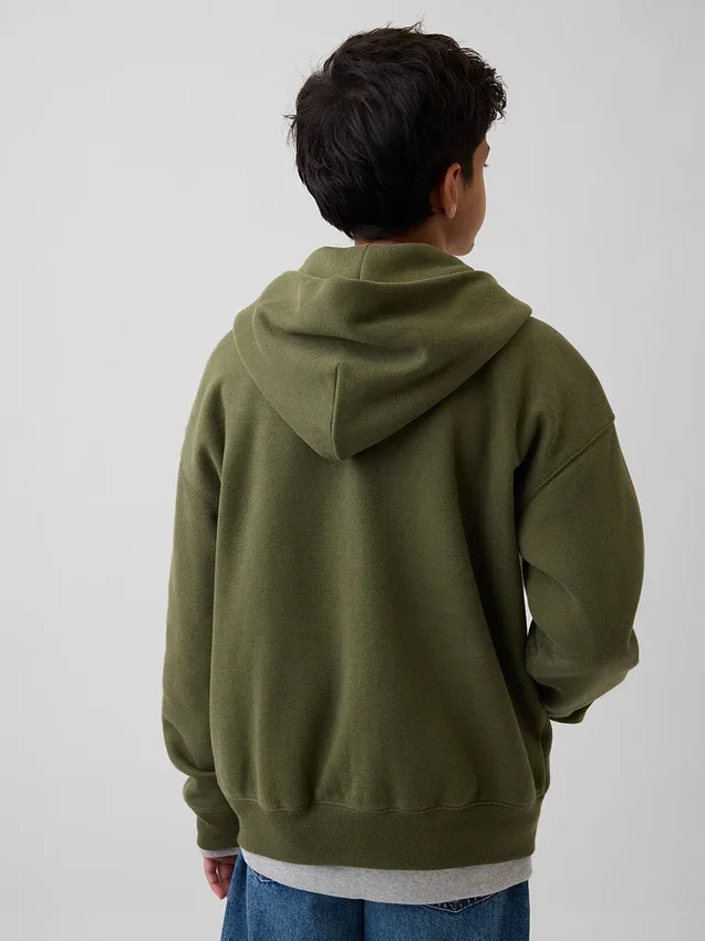 Dětská mikina s kapucí Vintagesoft na zip
