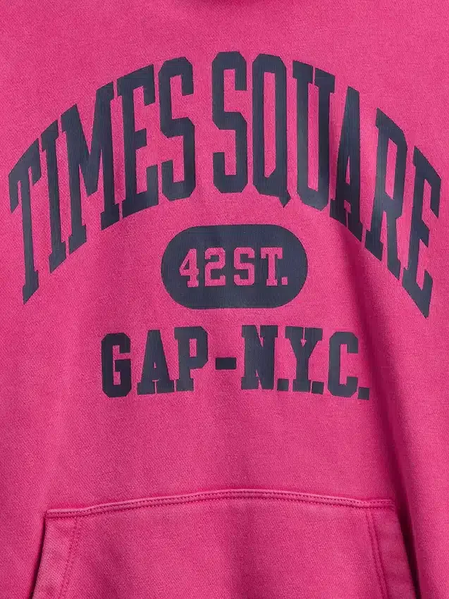 Dětská mikina s kapucí Vintagesoft NYC Times Square