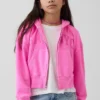 Dětská mikina s kapucí Vintagesoft Oversized Logo Zip