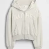 Dětská mikina s kapucí Vintagesoft Oversized Logo Zip