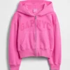 Dětská mikina s kapucí Vintagesoft Oversized Logo Zip