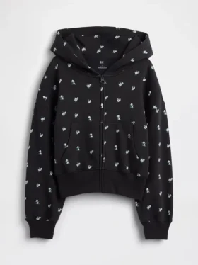 Dětská mikina s kapucí Vintagesoft Oversized Logo Zip