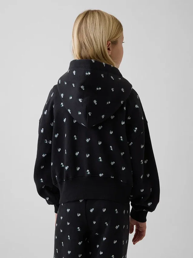 Dětská mikina s kapucí Vintagesoft Oversized Logo Zip