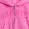 Dětská mikina s kapucí Vintagesoft Oversized Logo Zip