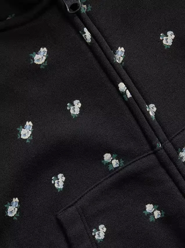 Dětská mikina s kapucí Vintagesoft Oversized Logo Zip