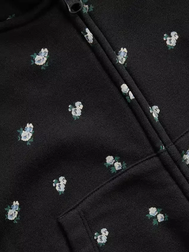 Dětská mikina s kapucí Vintagesoft Oversized Logo Zip