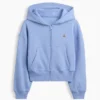 Dětská mikina s kapucí Vintagesoft Oversized Logo Zip