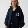 Dětská mikina s kapucí Vintagesoft Oversized Zip