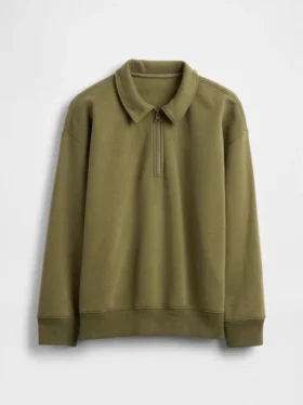 Dětská mikina Vintagesoft s čtvrtinovým zipem