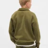 Dětská mikina Vintagesoft s čtvrtinovým zipem