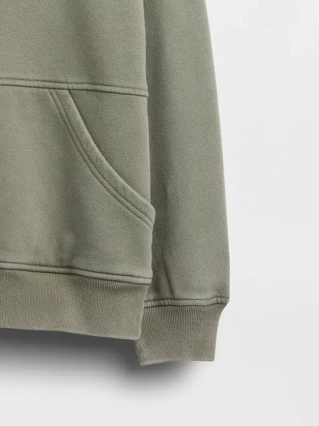 Dětská mikina Vintagesoft s volným střihem, kulatým výstřihem a kapsou
