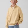Dětská mikina Vintagesoft Terry s polozipem a volným střihem
