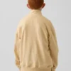 Dětská mikina Vintagesoft Terry s polozipem a volným střihem