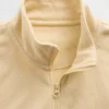 Dětská mikina Vintagesoft Terry s polozipem a volným střihem