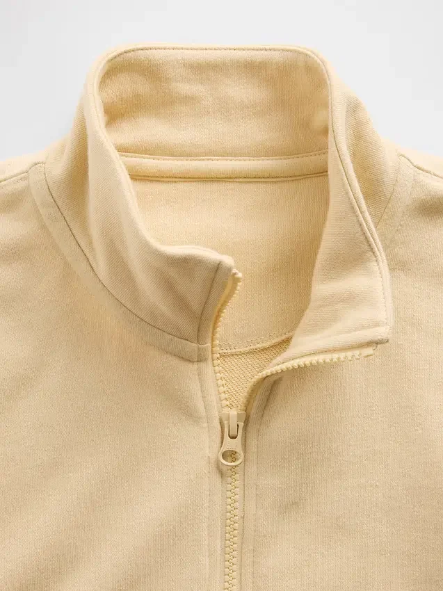 Dětská mikina Vintagesoft Terry s polozipem a volným střihem