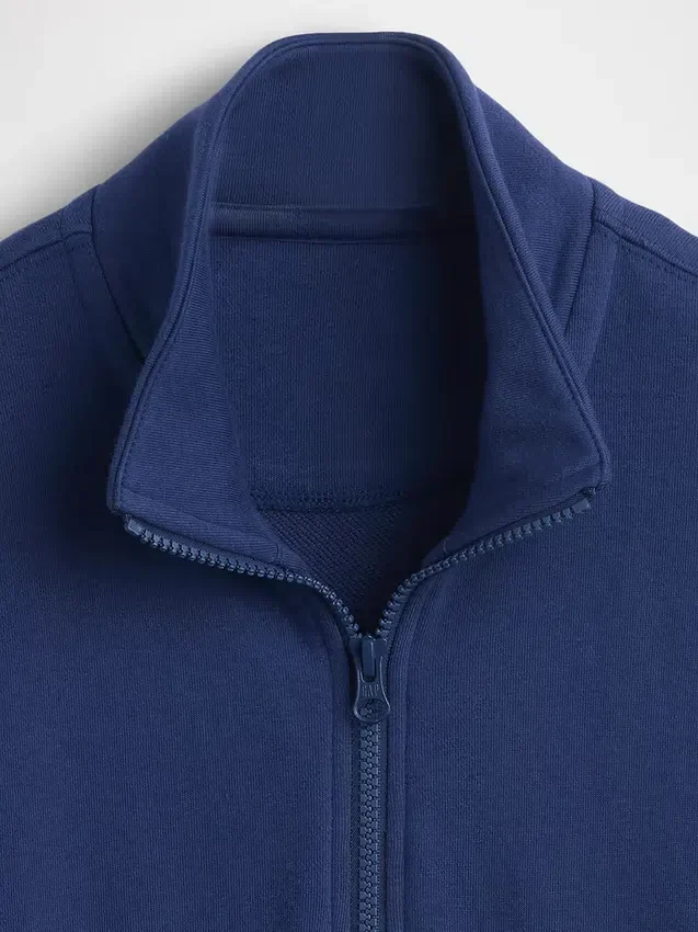 Dětská mikina Vintagesoft Terry s polozipem a volným střihem