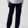 Dětské moderní uniformní kalhoty slim fit v khaki barvě